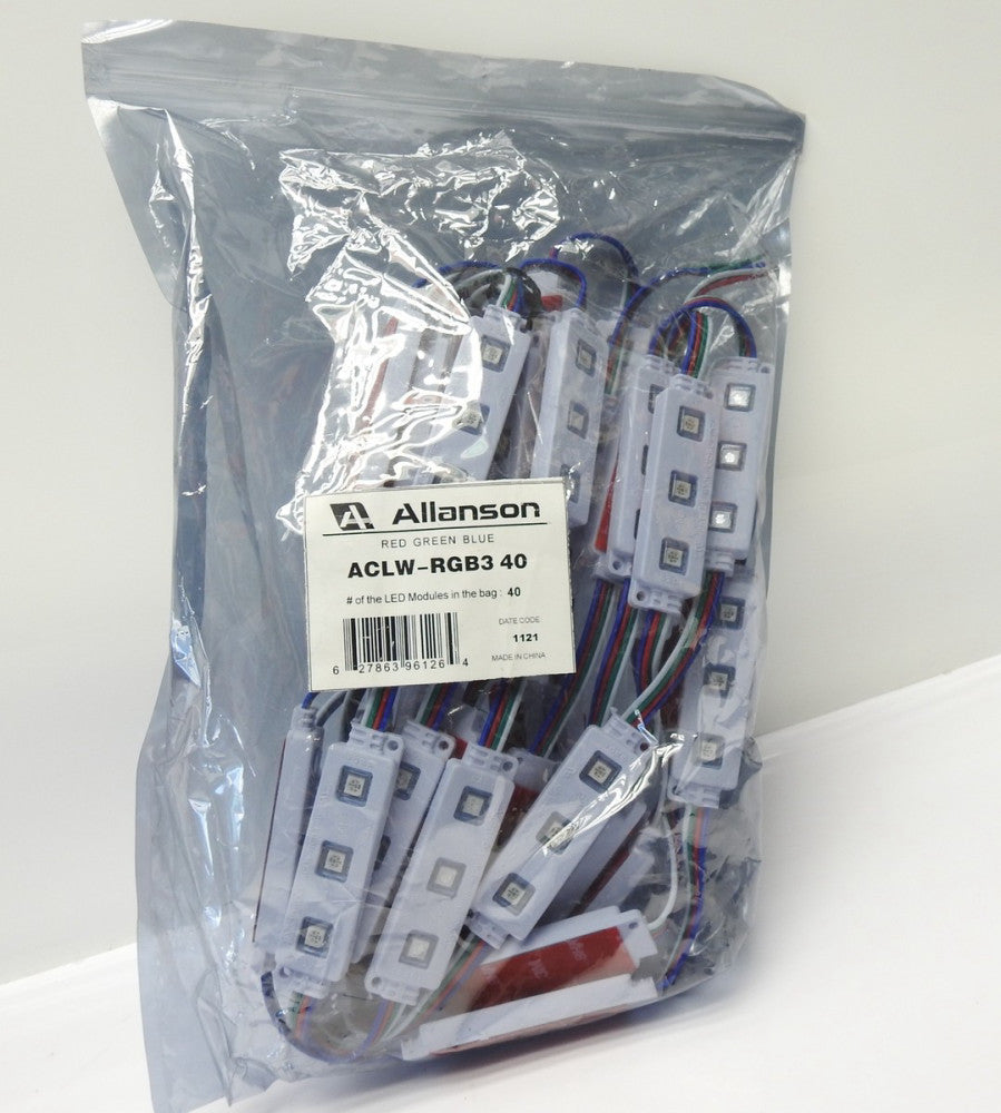Allanson ACLW-RGB3 40 RED, GREEN, BLUE x40 Modules - NEW!