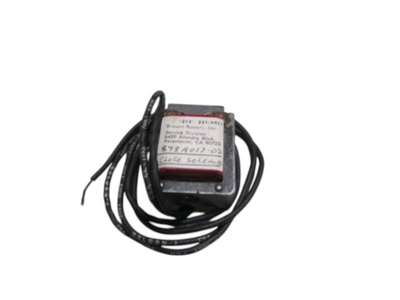 BROWN BOVERY, INC. SOLENOID COIL 843A017-02  UNMP