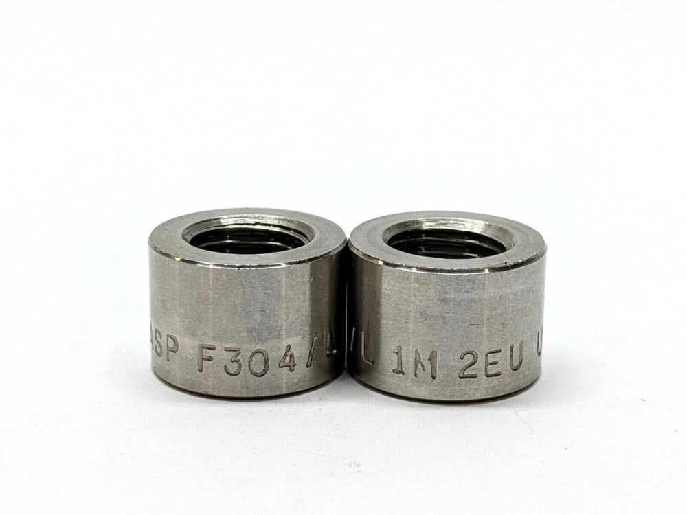 ASP F304/L 1M 2EU USA Weld Bung 1/4" NPT LOT OF 2