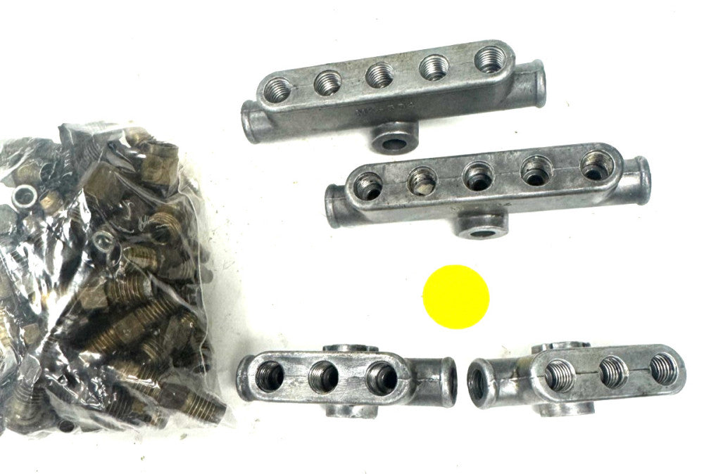 UNBRANDED MK302/MK304 ALUMINUM JUNCTION MANIFOLD LOT OF 5