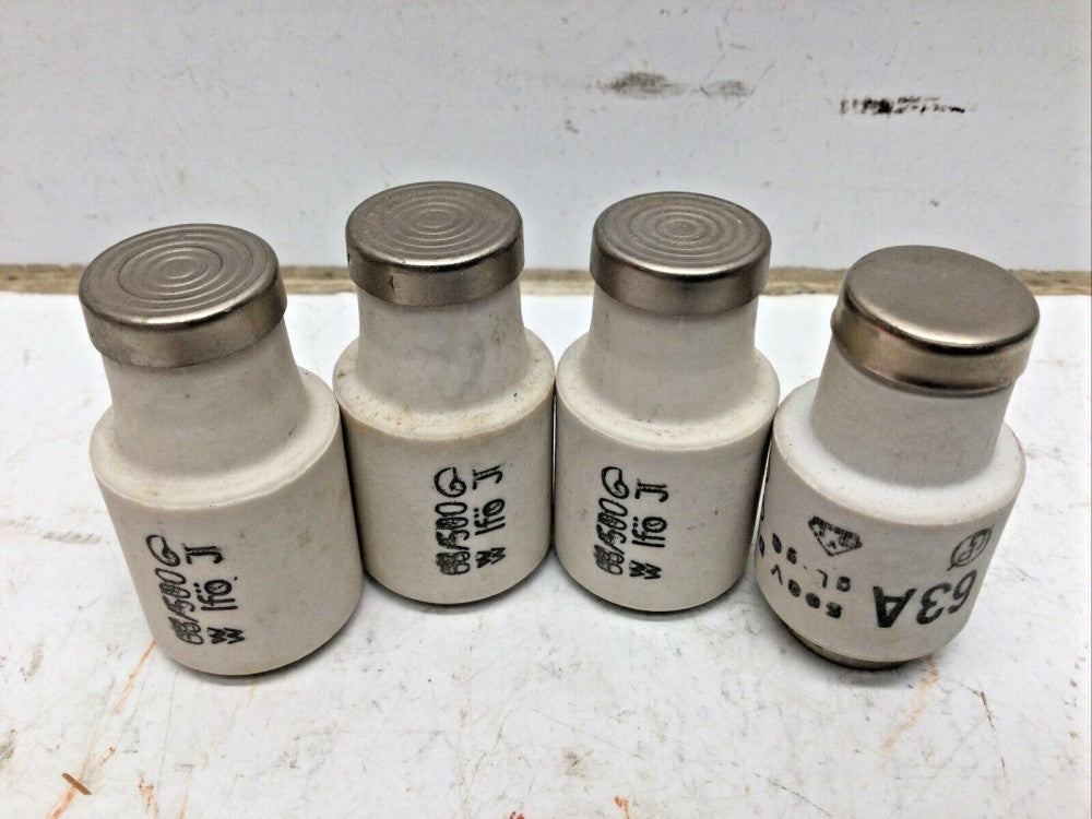 IFO ELECTRIC 63A 500V Ceramic Bottle Fuse (4 PACK) WOLFES & WEISSE