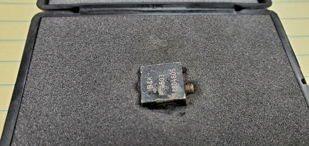 BRUEL KJAER 4503 PIEZOELECTRIC ACCELEROMETER CALIBRATED S/N 184605 [OF21]