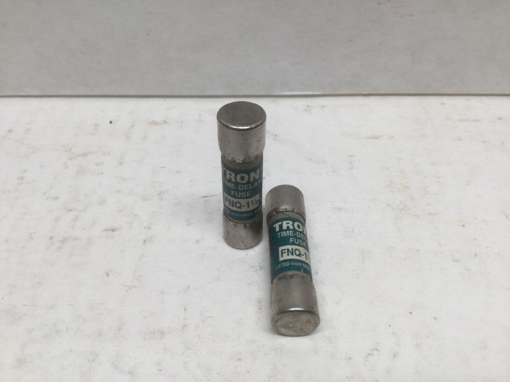 Bussmann FUSETRON FNQ-1 1/2 Time Delay Fuse (Lot of 2)