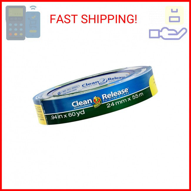 Duck Brand Clean Release Painter's Tape, 0.94 Inch x 60 Yards (240193)