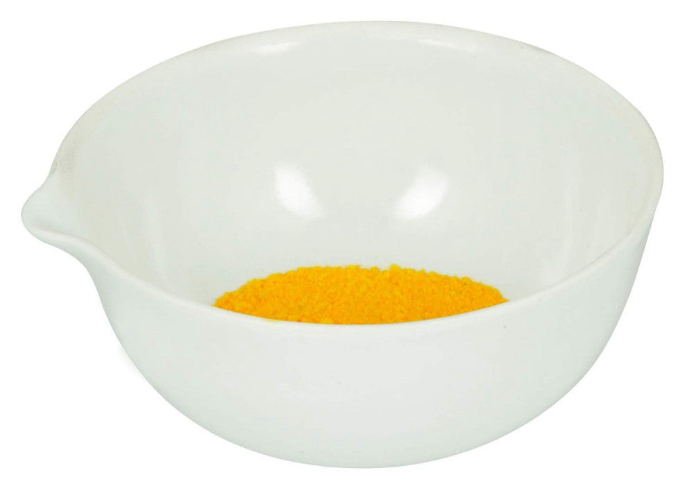 175mL Capacity, Round Evaporating Dish with Spout - Porcelain - 4.1" Outer Di...