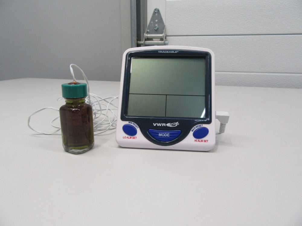 VWR Traceable Jumbo Display Refrigerator Freezer Thermometer 89094-770 w/ Probe
