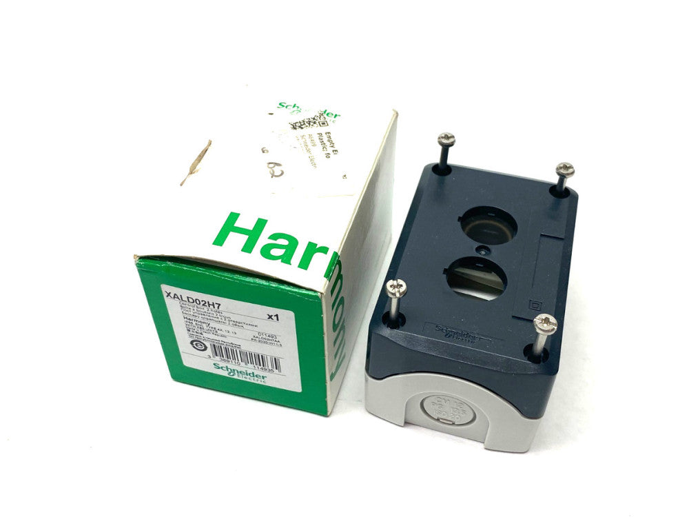 Schneider Electric XALD02H7 Harmony Control Box Enclosure 2-Hole