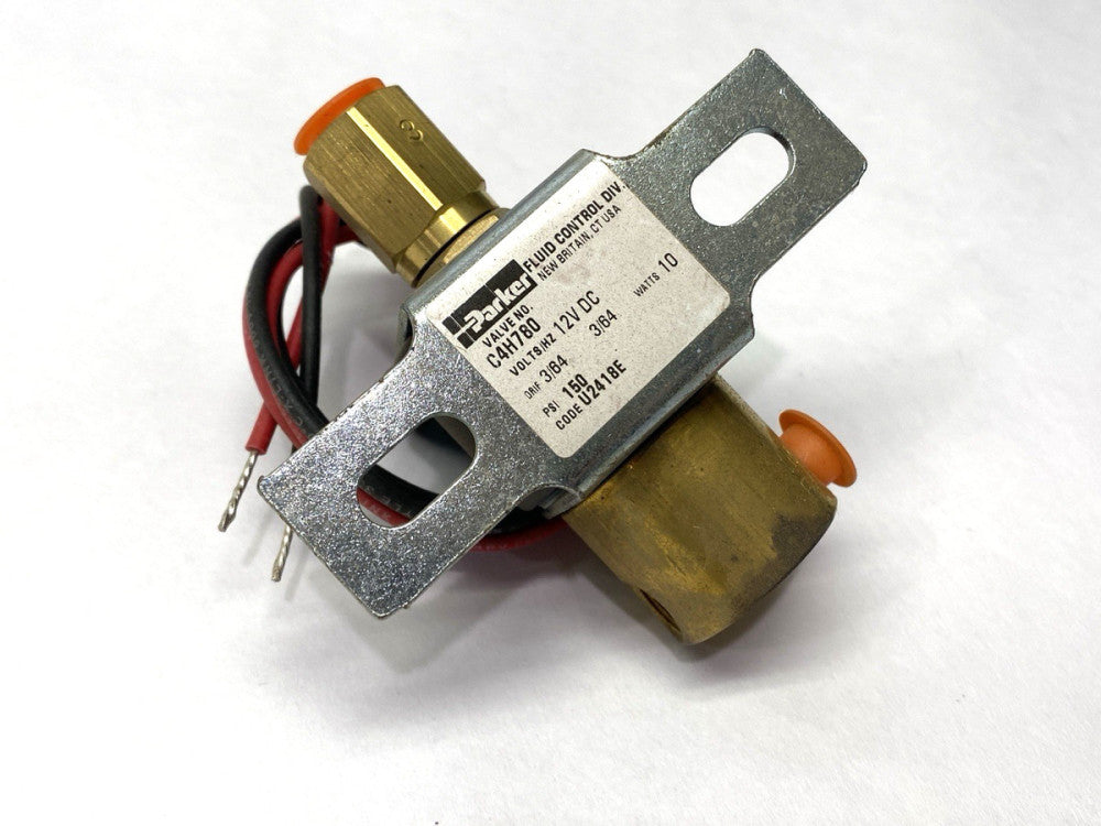 Parker C4H780 Solenoid Valve 3-Way 150PSI 12VDC SHELFWARE