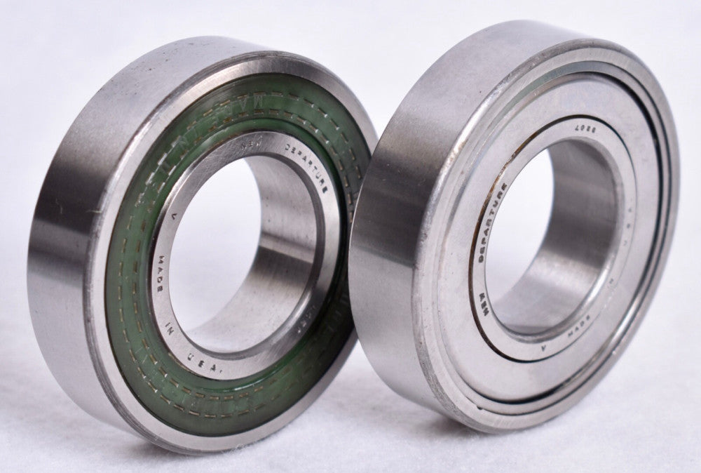 2 Count New Departure Rubber Sealed and Shielded Ball Bearings  Z97507
