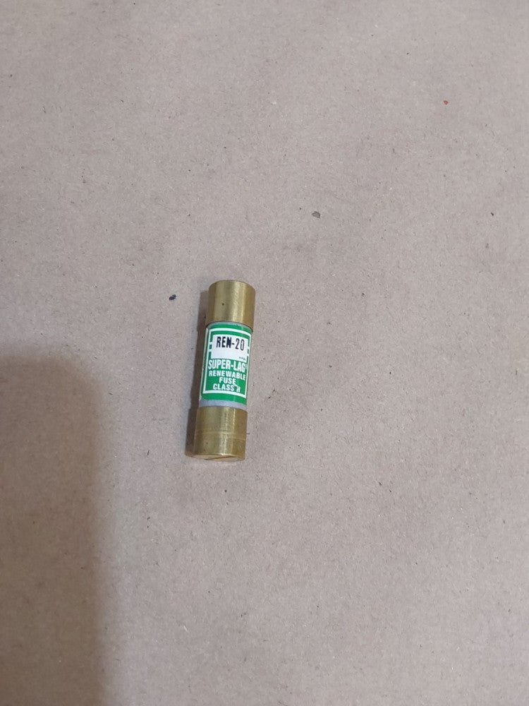Bussmann REN 20 Fuse, Super-lag, Renewable, 250V Or Less, 1 To 30 A