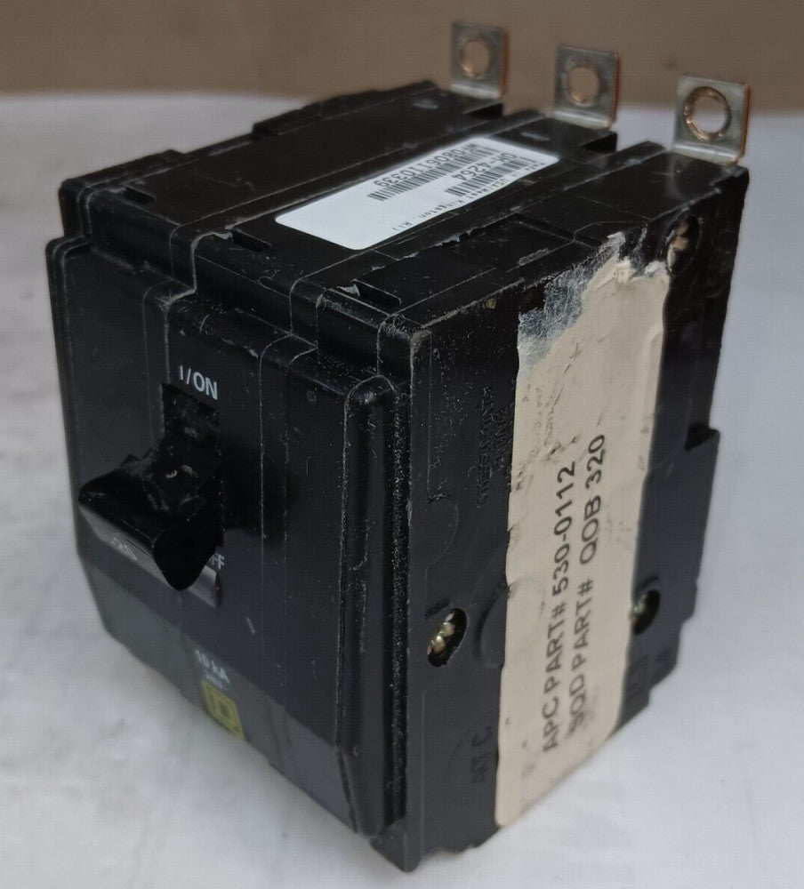 SQUARE D QOB320 BOLT-ON CIRCUIT BREAKER 20 AMP 3 POLE 240 VAC 10kA