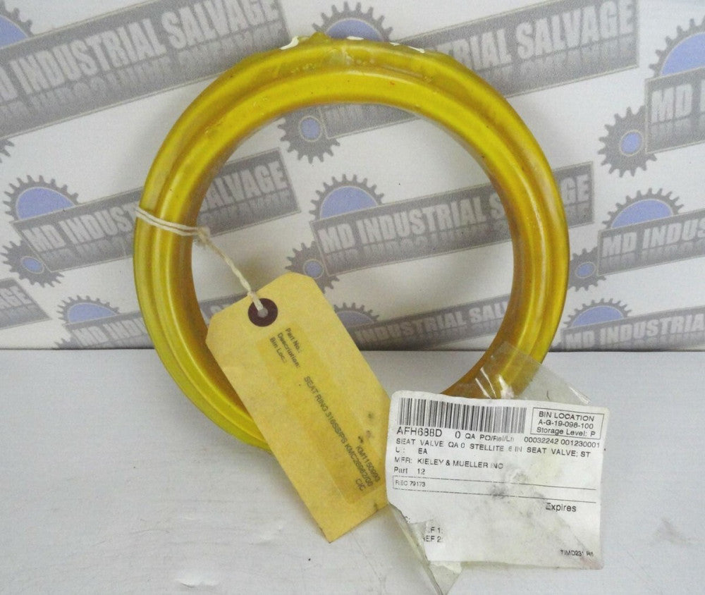 KIELEY AND MUELLER - KM1150993 6" Seat Valve Ring, Stainless Steel (NEW in BOX)