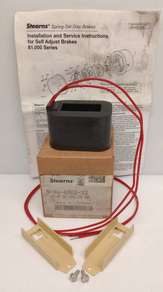 Stearns 5-96-6902-33 Brake Coil Kit #9 Inj Coil 230 VAC 596690233