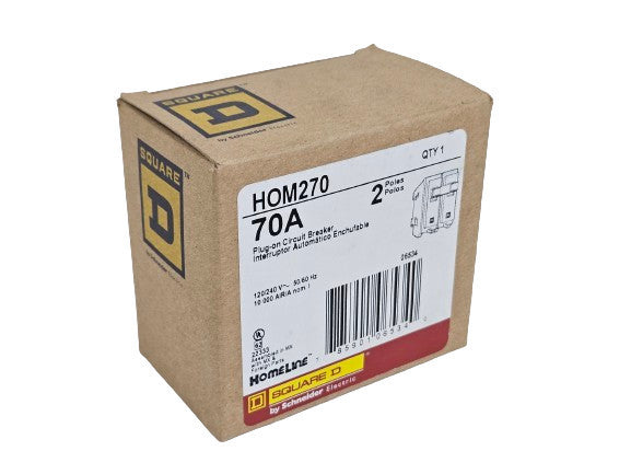 Square D HOM270 70A 240V 2-Pole Single-Phase Circuit Breaker