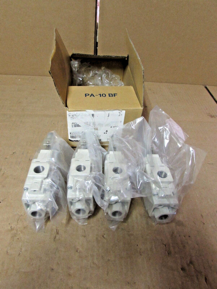 4QTY- SMC, AV3000-N03-5DZB-A SOLENOID VALVE, 0.2-1MPa, 24VDC, NIB!! MAKE OFFER!!