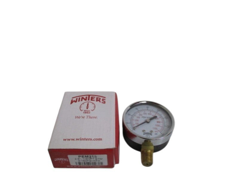 WINTERS PEM215 PRESSURE GAUGE 0-160 PSI 0-1100 KPA NSMP