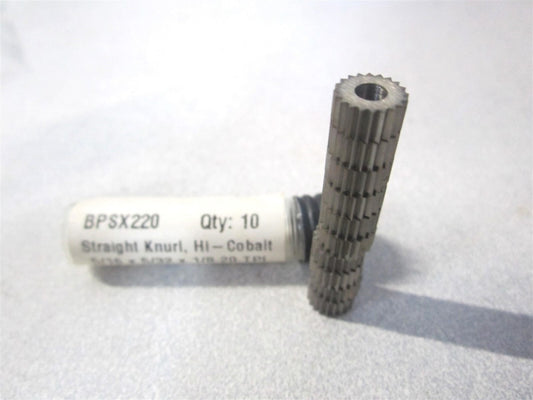 (BPSX220) 5/16" x 5/32" x 1/8" 20 TPI Cobalt Standard Knurl Wheel - Pack of 10