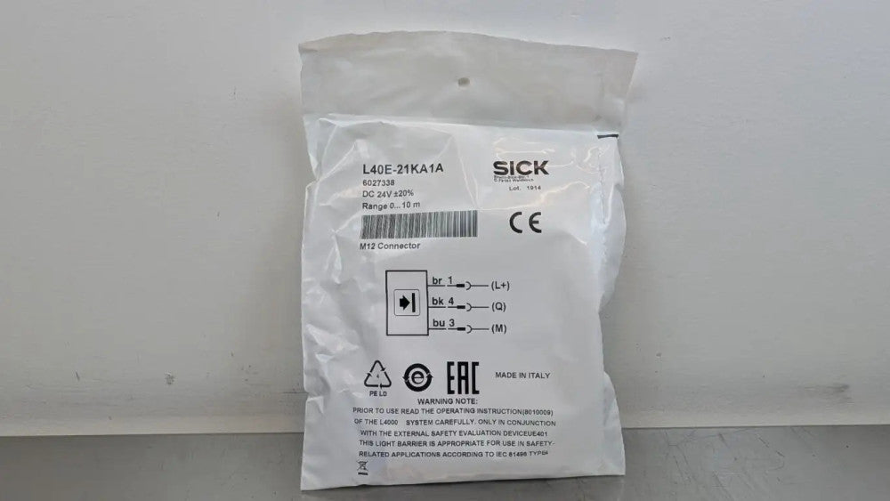 Sick L40E-21KA1A Safety Light Beam Sensor 0-10m 24VDC
