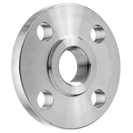 Zoro Select Bulk-Pf-452 Threaded Pipe Flange, Flat Face, 1/2 In