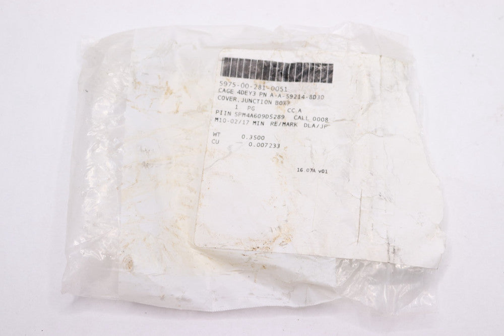(2-Pk) Duplex Receptacles Cover Square Box 4" 5975-00-281-0051