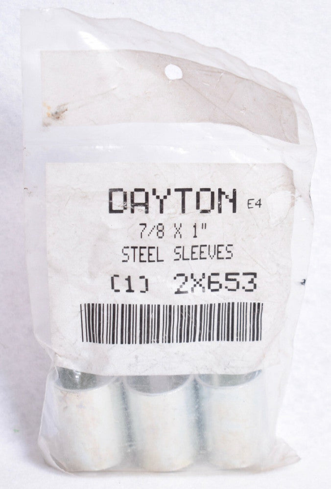 3 Pack Dayton 7/8" x 1" Steel Sleeves Bushings Reducers  2X653