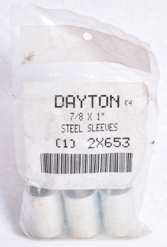 3 Pack Dayton 7/8" x 1" Steel Sleeves Bushings Reducers  2X653
