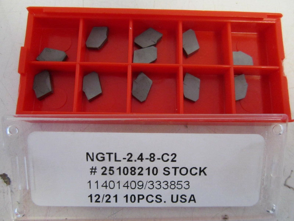 (NGTL-2.4-8-C2) Carbide Cut Off Inserts New - Lot of 11 