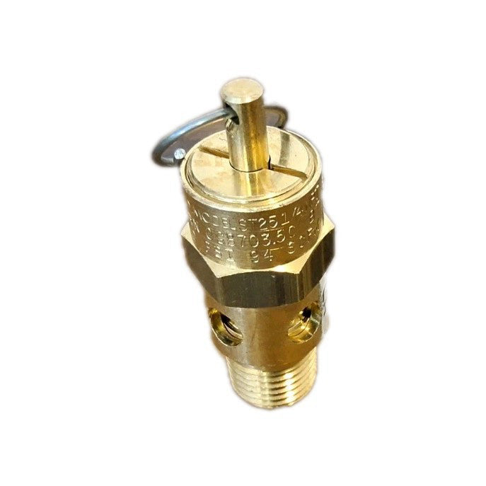Graco Pop Off Safety Valve 103347 100psi 1/4NPT Brass Tone Industrial 