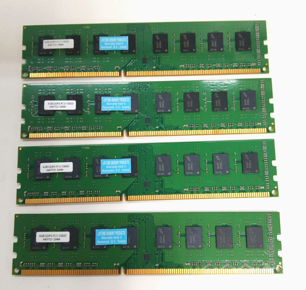 4GB DDR3 PC3-10600 SODIMM LABTOP MEMORY MODULE 1333MHZ  LOT OF 4