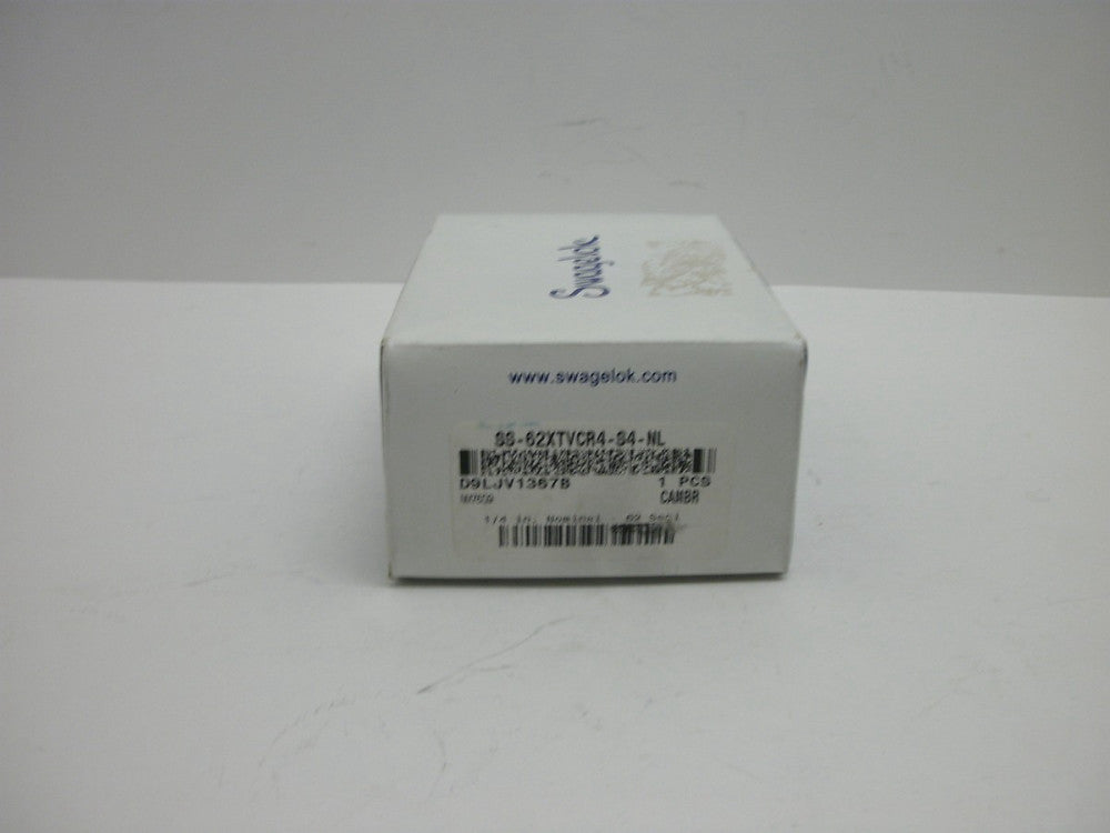 SWAGELOK SS-62XTVCR4-S4-NL 3-4A7 BALL VALVE 1/4" NOMINAL 62 SERIES NEW IN BOX
