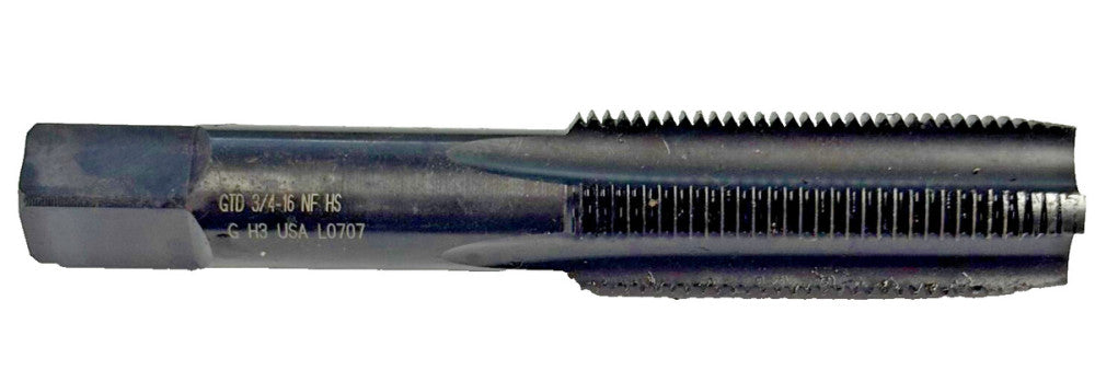 GTD 3/4"-16 NF PLUG TAP 2" LOC 4.26" OAL GH3 BLACK OXIDE HS