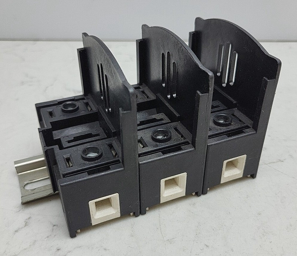 Set of 3 Bussmann JT60060 Fuseholder 60A 600VAC J Series Fuse *USED