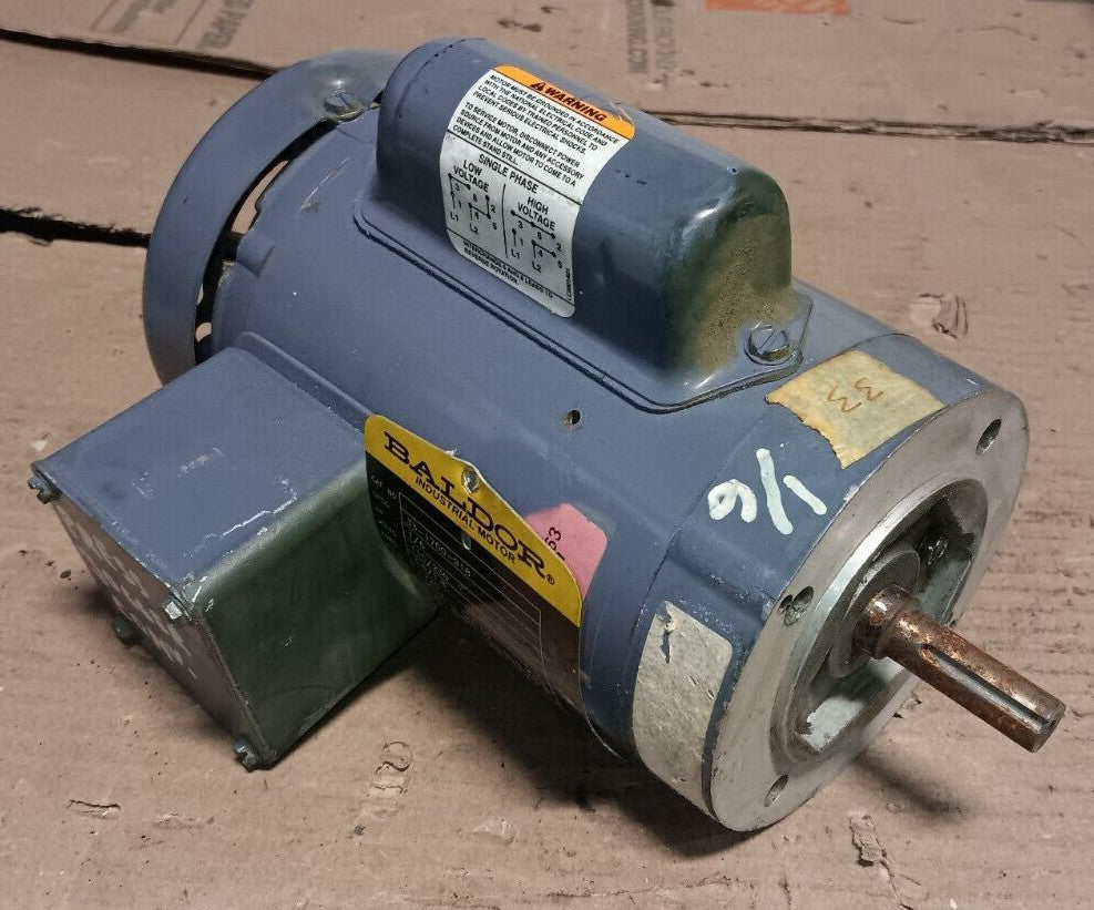 BALDOR 1/6 HP AC MOTOR 115/230 VAC 1-PHASE 1725 RPM 48CZ FRAME TEFC