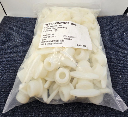 (QTY 100) Hyperkinetics 033-498-1007 Propane Shot-Blast Plug