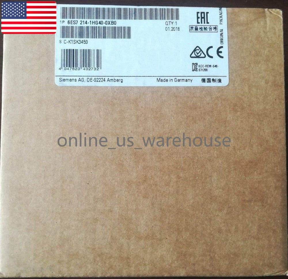 One Brand New Siemens 6es7 214-1hg40-0xb0 6es7214-1hg40-0xb0 - US Stock