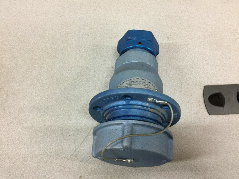 NEW NO BOX BLUEFIELD MFG 5PIN 400 AMP RECEPTACLE 5000-RW