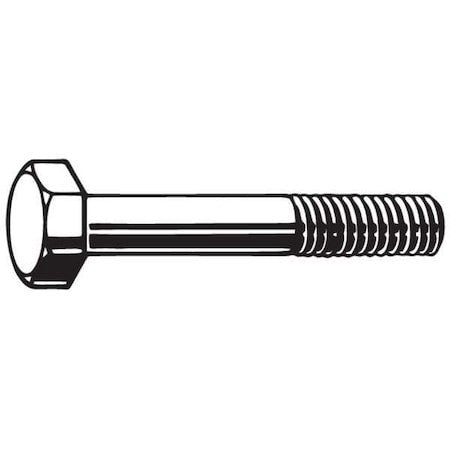 Zoro Select U04008.125.0450 Grade A490, 1-1/4"-7 Structural Bolt, Plain Steel,