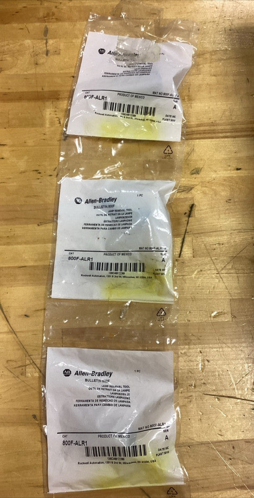 Allen-Bradley 800F-ALR1 Lamp Removal Tool Lot Of 3