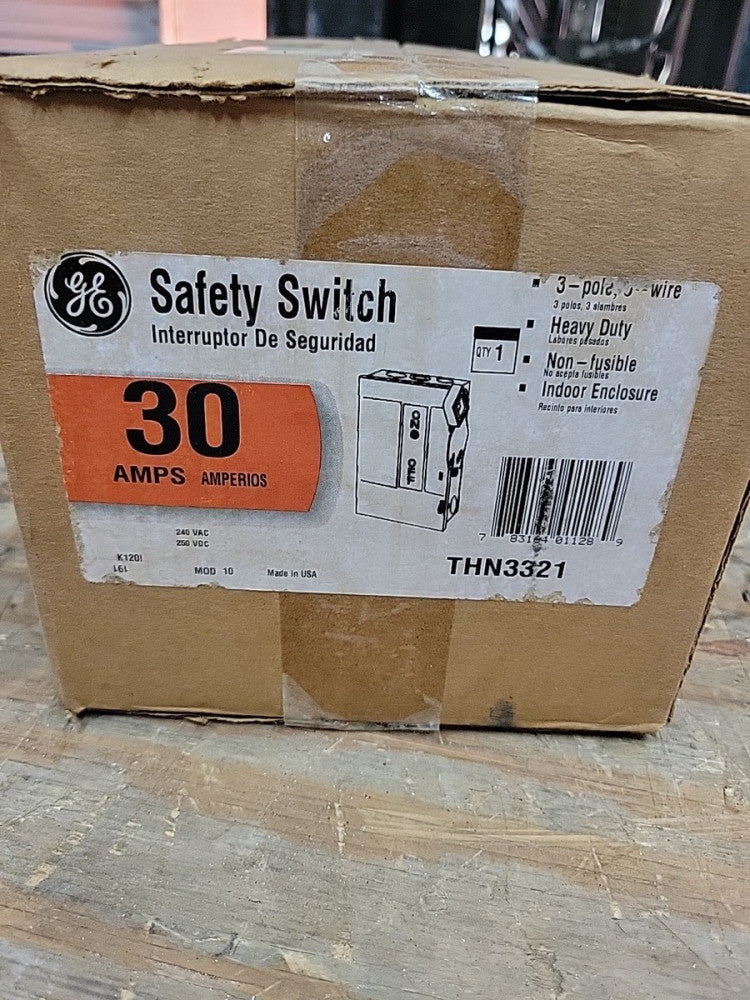 GE ABB | THN3321 | Non-Fuse SWITCH | 30 amp |  3 pole | Heavy Duty |  240V NEW
