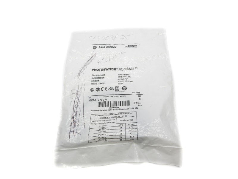 ALLEN BRADLEY 42EF-B1MPBE-F4 SER. B 11-30VDC NSMP
