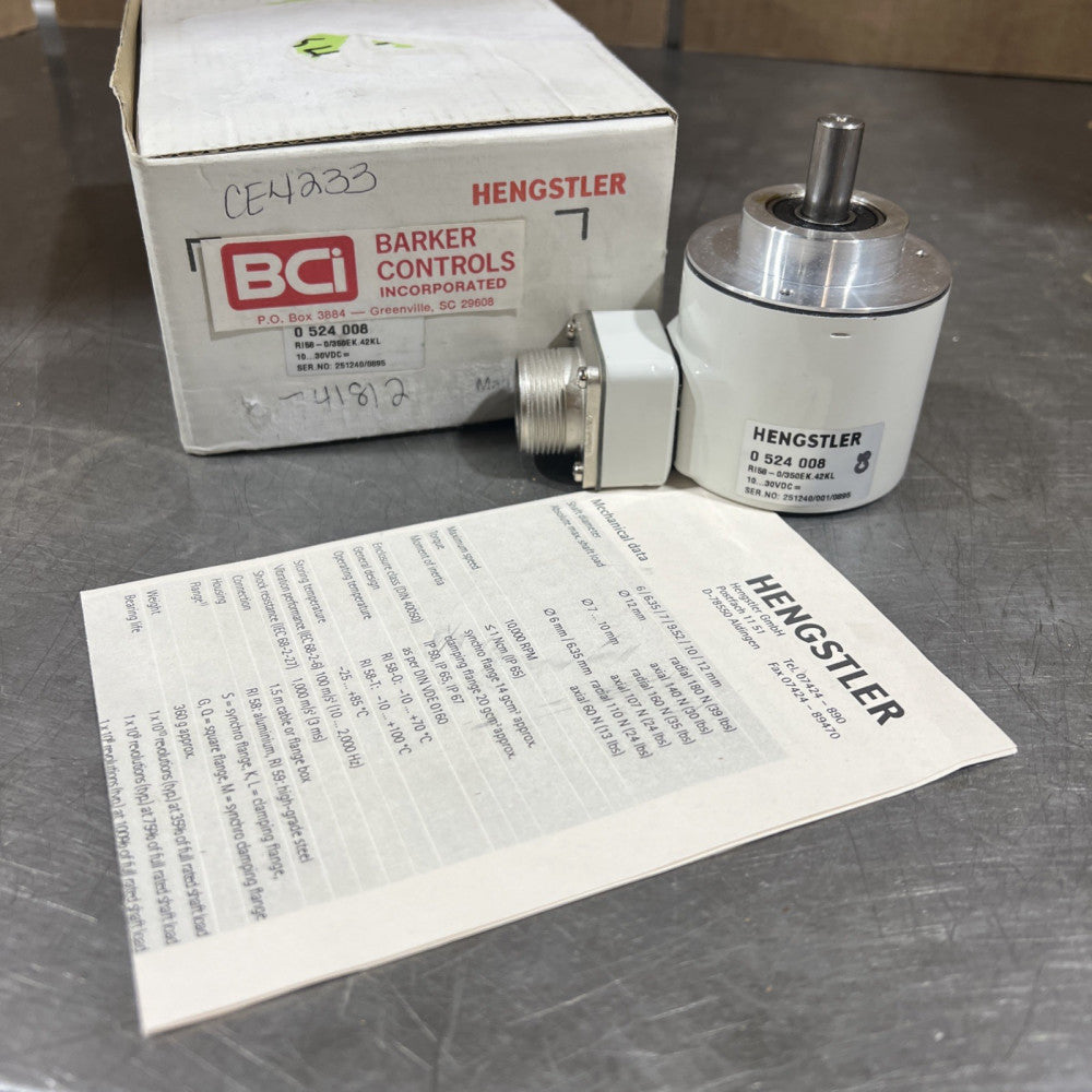 Hengstler 0524008 Encoder Nos Surplus