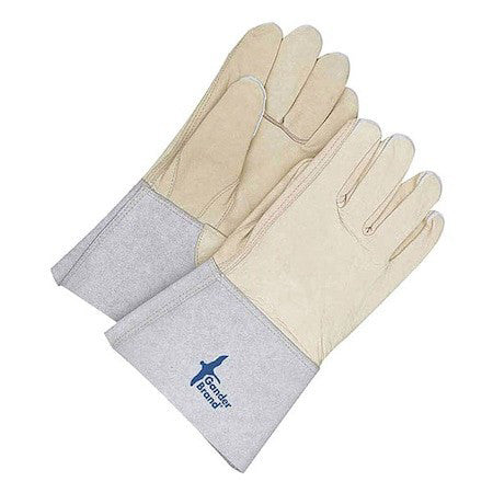 Bdg 60-1-1274-11 Cowhide Welder With 5 In Cuff, Gauntlet Cuff, Straight Thumb,