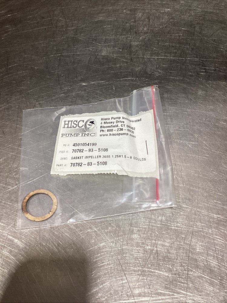 HISCO PUMP INC  Gasket IMPELLER 3655 1.25x1.5-8 Goulds