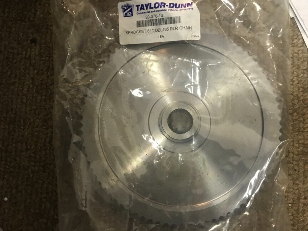 GENUINE Taylor Dunn 30-070-10 SPROCKET 81T DBL35 RLR CHAIN
