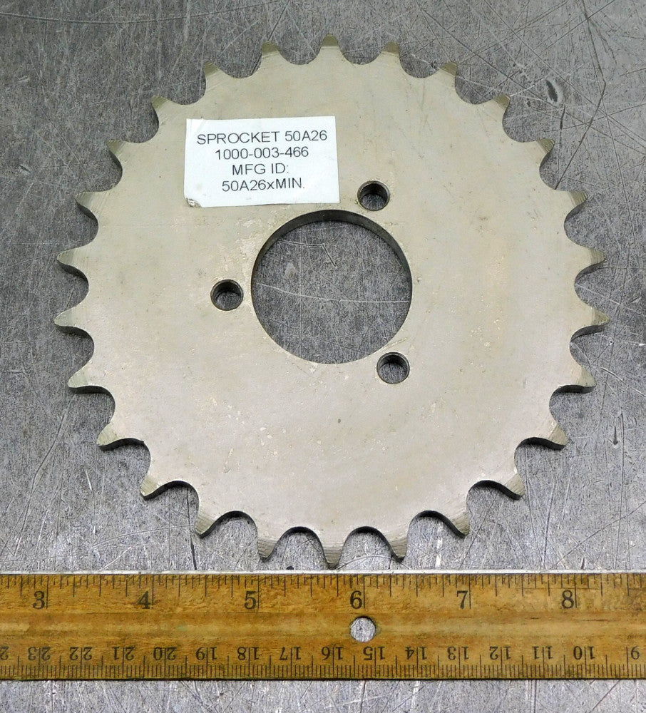 Martin 50A26 A-Plate Roller Chain Sprocket #50 26 Teeth 1-1/2" Bore