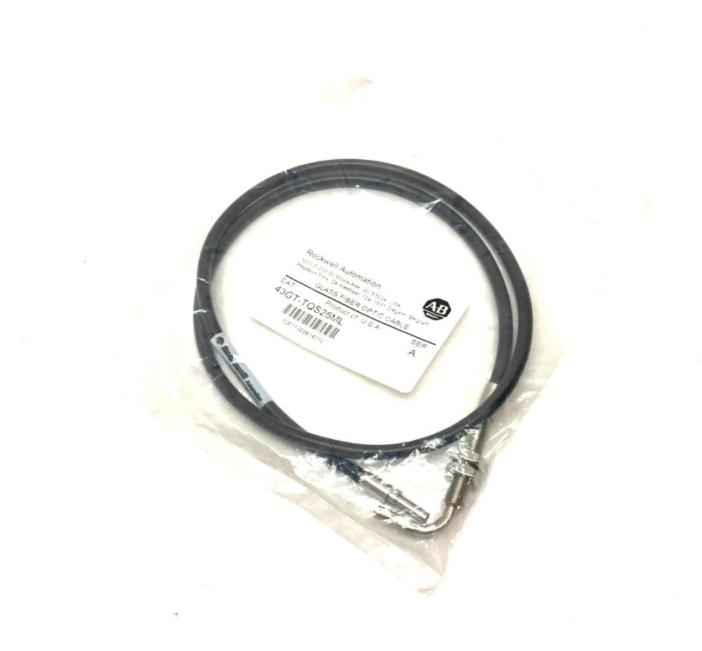 Allen Bradley 43GT-TQS25ML Ser. A Glass Fiber Optic Cable, Transmitted Beam