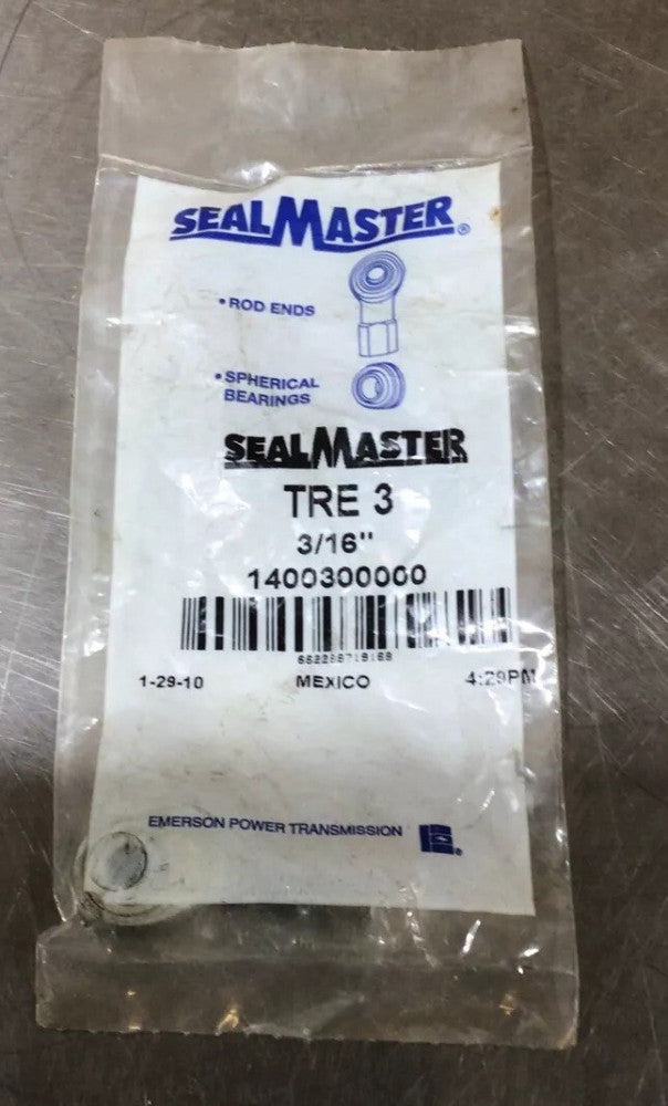 Sealmaster TRE3 3/16" Male Threaded Right Hand Rod End 1400300000 NOS Surplus