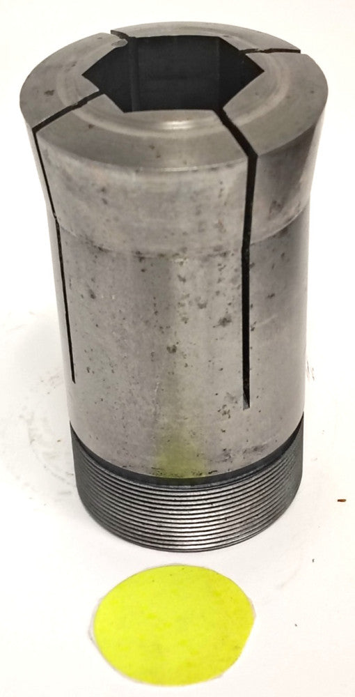HARDINGE 3J 1-1/8" HEX COLLET 1-1/2" NPT I/O THREAD 3-3/4" OAL STEEL