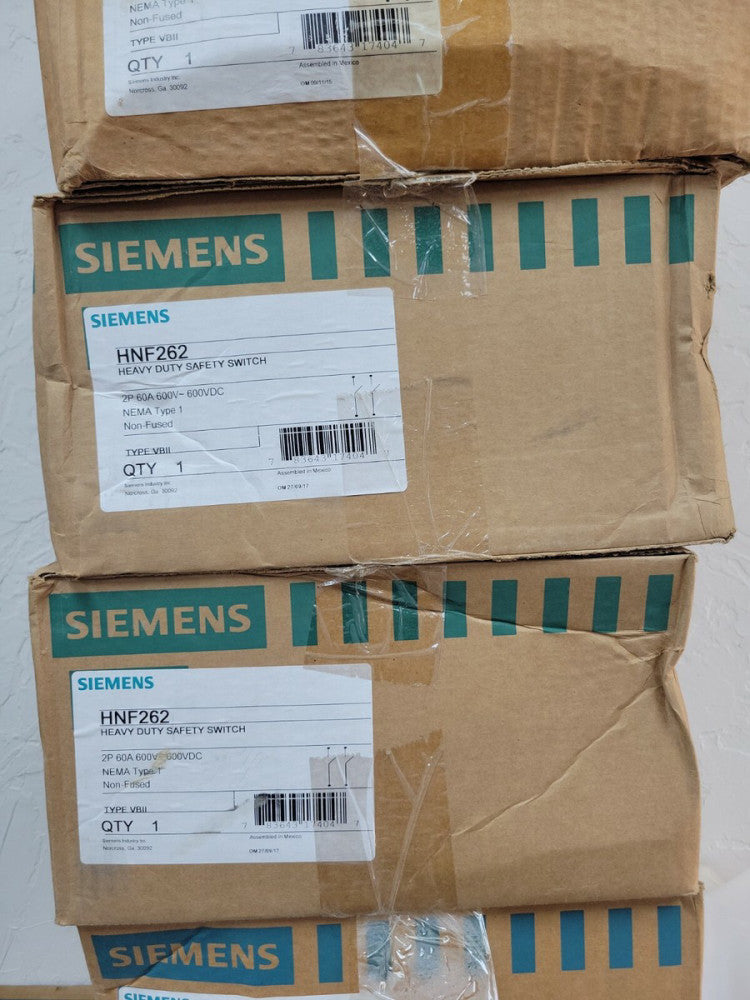 1 NEW  SIEMENS  HNF262 2 POLE 60 AMP 600V T NF  HEAVY DUTY SAFETY SWITCH