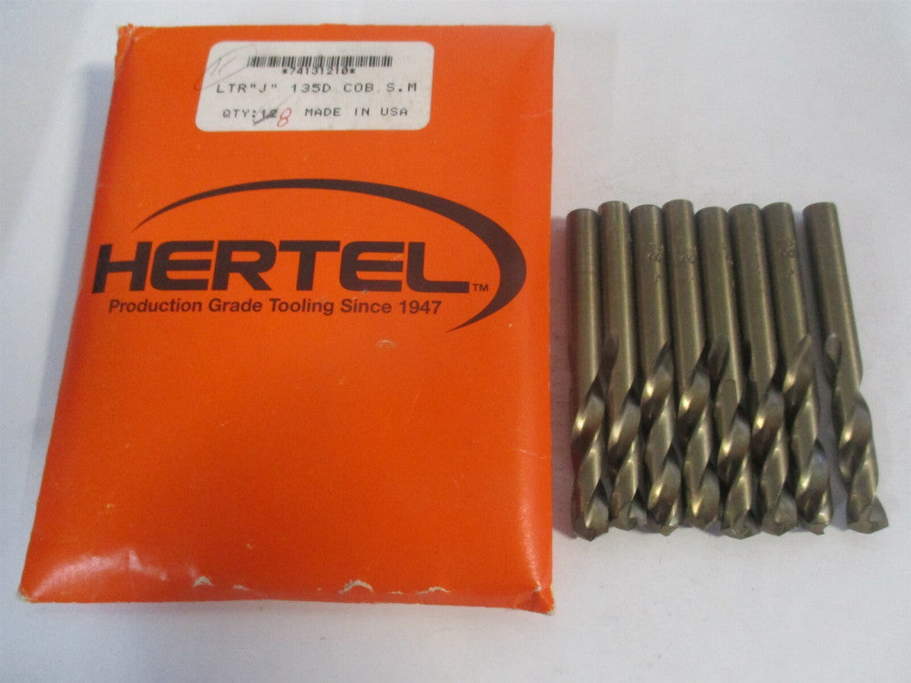 (74121310) 0.277 x 1-1/2 x 2-11/16" 135° Spiral Cobalt Machine Drill Bit - Qty 8